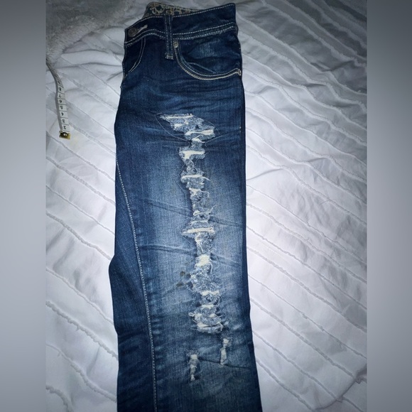 ZD premium Jean women’s with pearls sz 27 / juniors sz 3 - Picture 4 of 7
